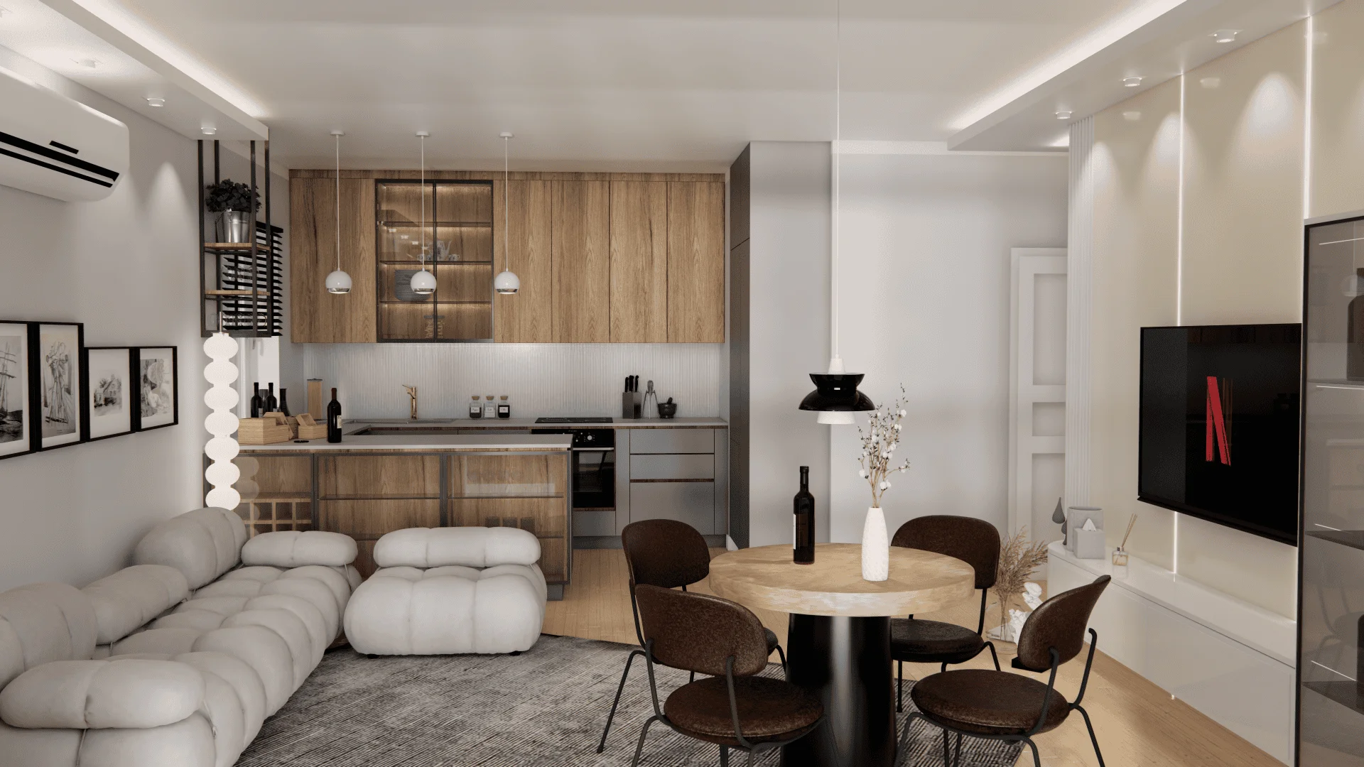 Architektura wnętrz Elbląg - nowoczesny loft